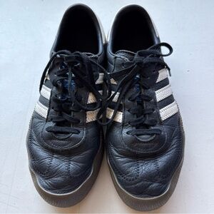 Adidas Samba Rose Trainers Black Gum Sole size 8  Womens Platform